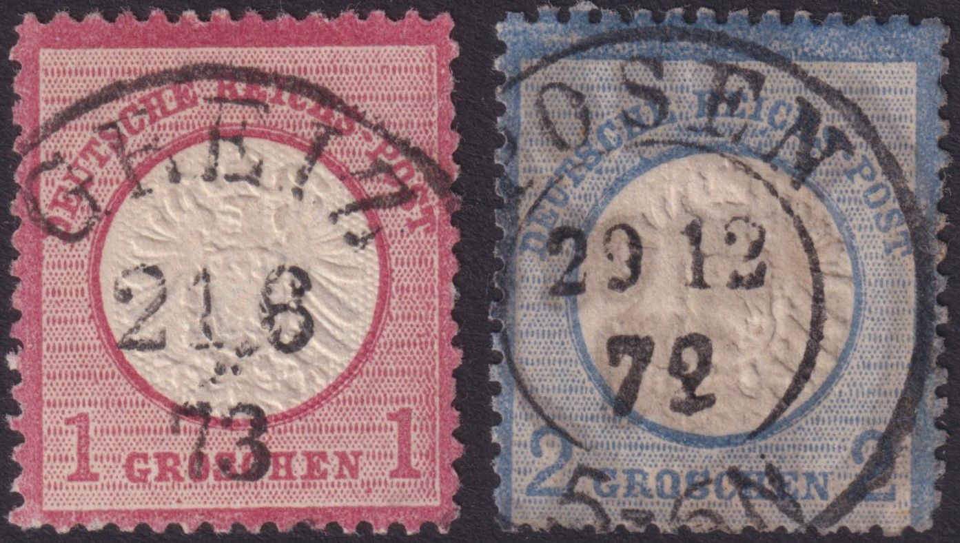 Germany 1872 1g and 2g Arms Large Shield