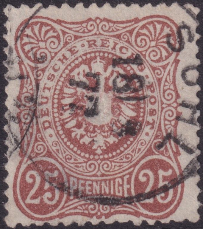 Germany 1875 25pf Brown with Final E in PFENNIGE