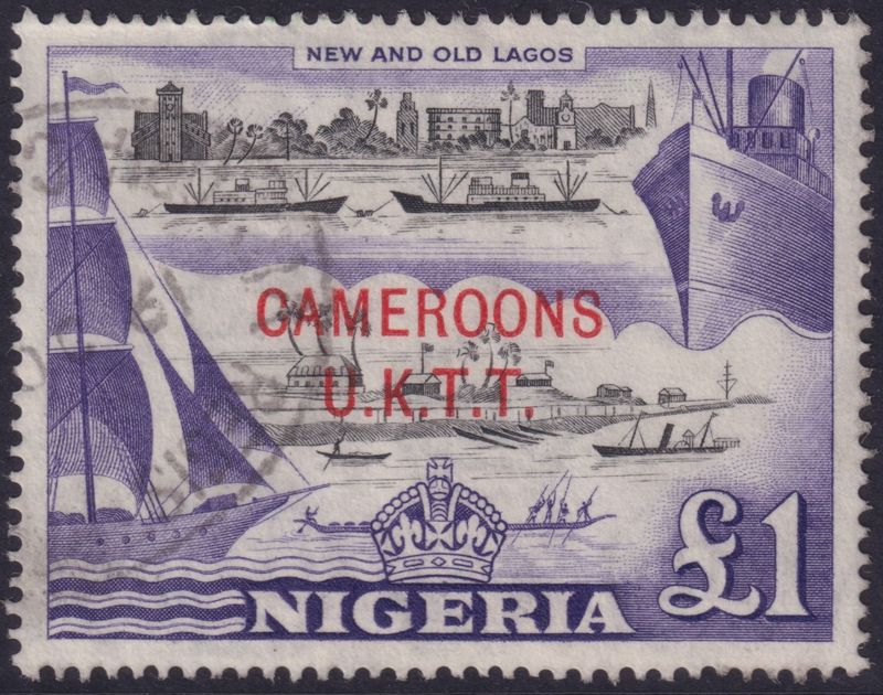 Cameroons UKTT 1960 £1 Black and Violet