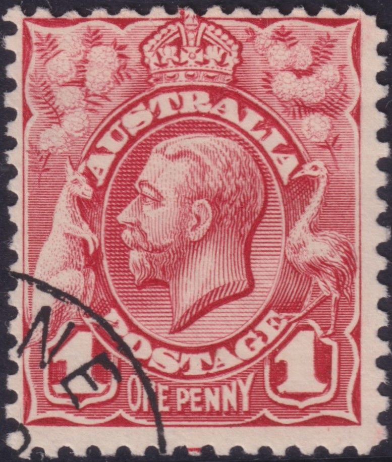 Australia 1913 1d Carmine-Red Engraved CTO