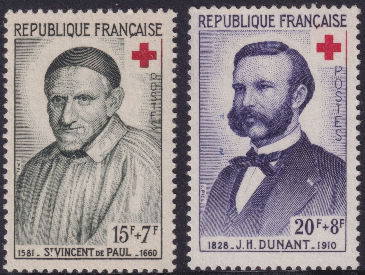 France 1958 Red Cross Fund Set