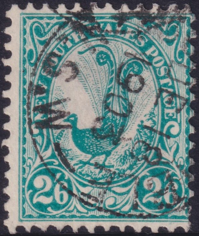 New South Wales 1903 2/6d Green Lyrebird