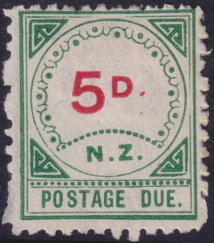 NZ 1899 5d Postage Due