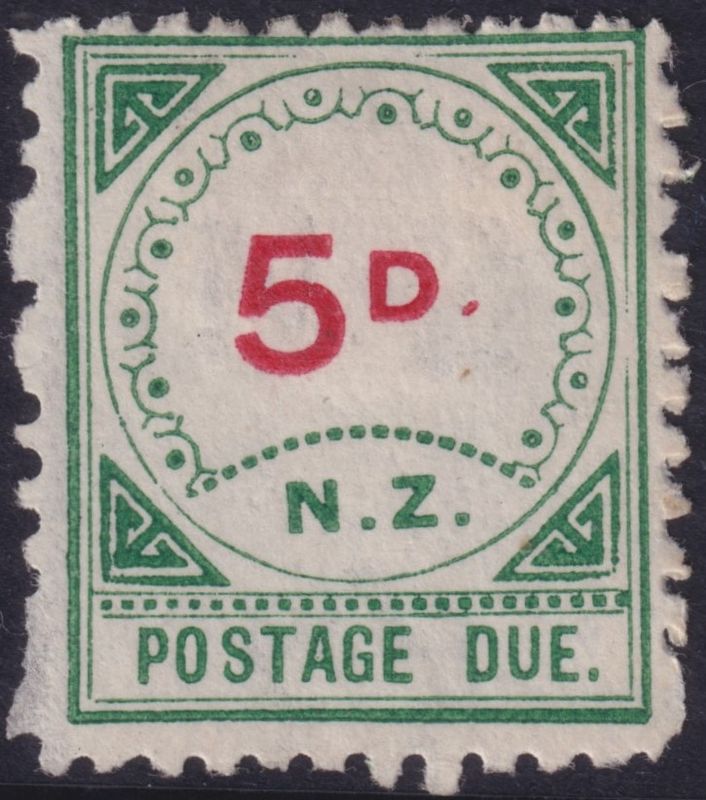 NZ 1899 5d Postage Due