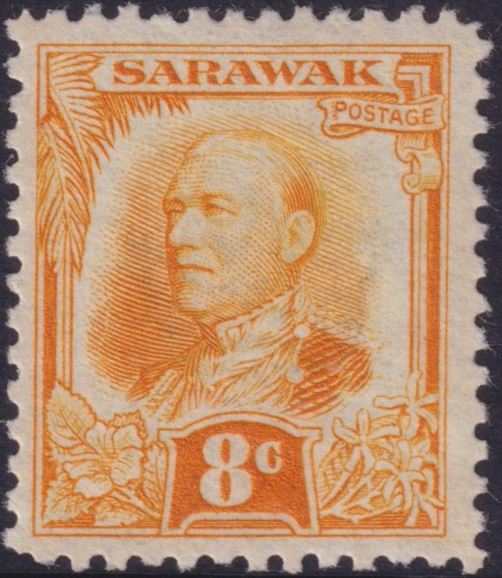 Sarawak 1932 8c Orange-Yellow