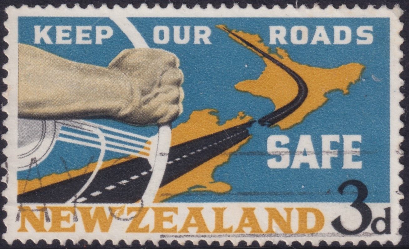 New Zealand 1964 3d Road Safety with Apostrophe Flaw (A)