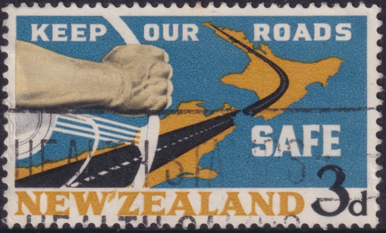 New Zealand 1964 3d Road Safety with Apostrophe Flaw (B)