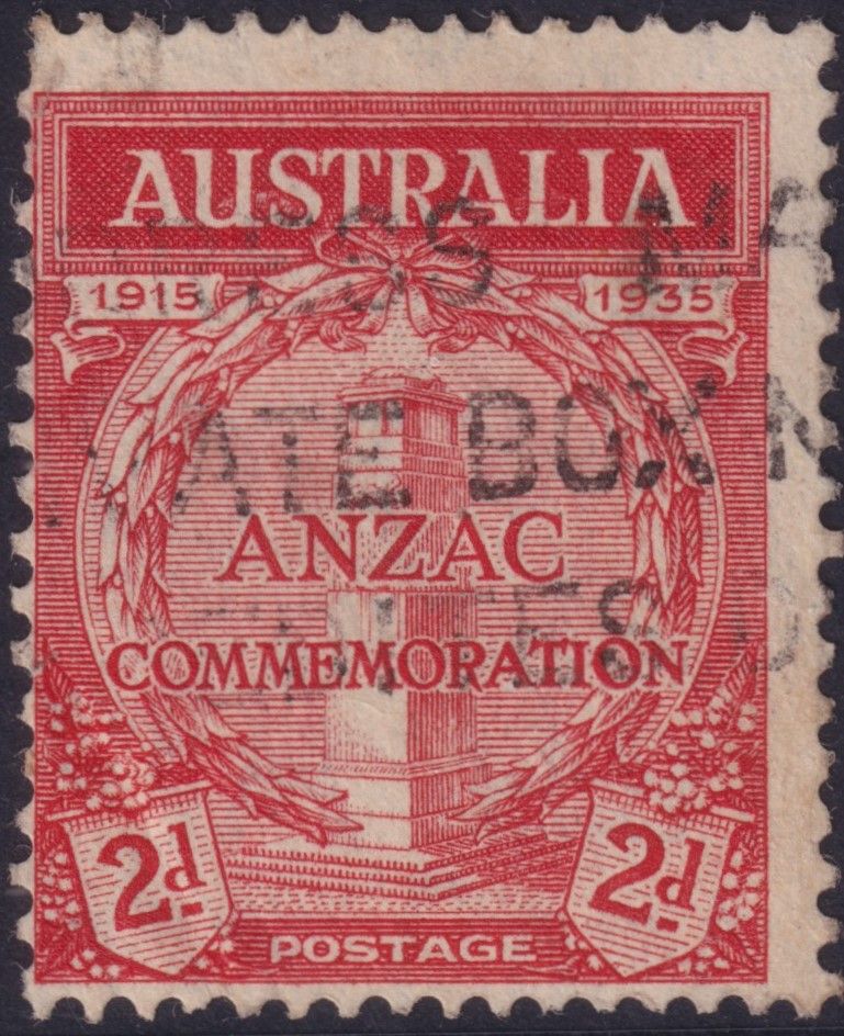 Australia 1935 2½d Anzac Commemoration with Line Through AL
