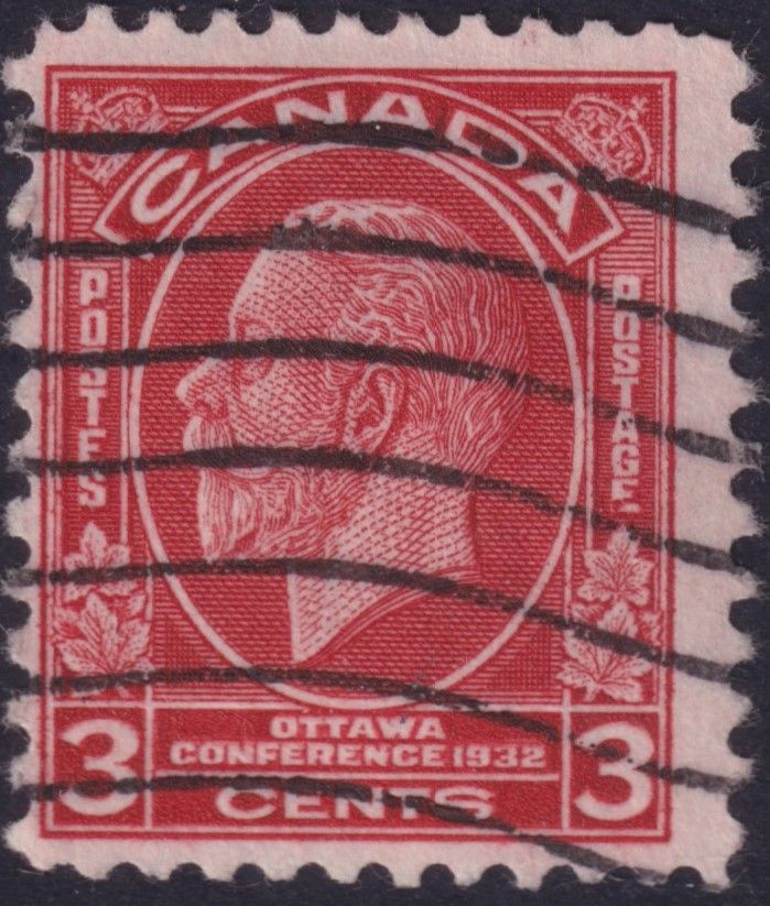 Canada 1932 3c Red with Broken E Variety