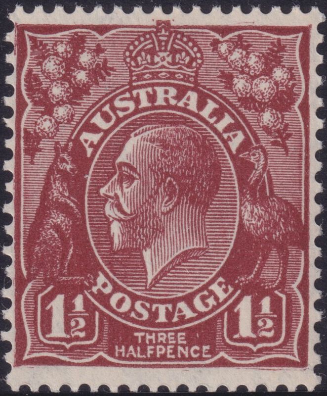 Australia 1936 1½d Red-Brown