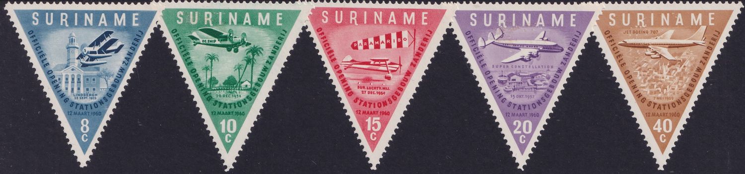 Surinam 1960 Zanderij Airport Set