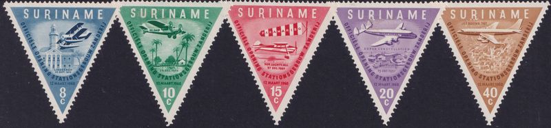 Surinam 1960 Zanderij Airport Set