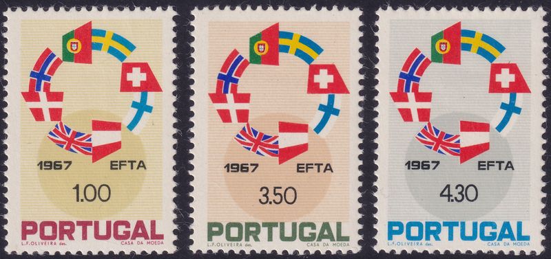 Portugal 1967 EFTA Set