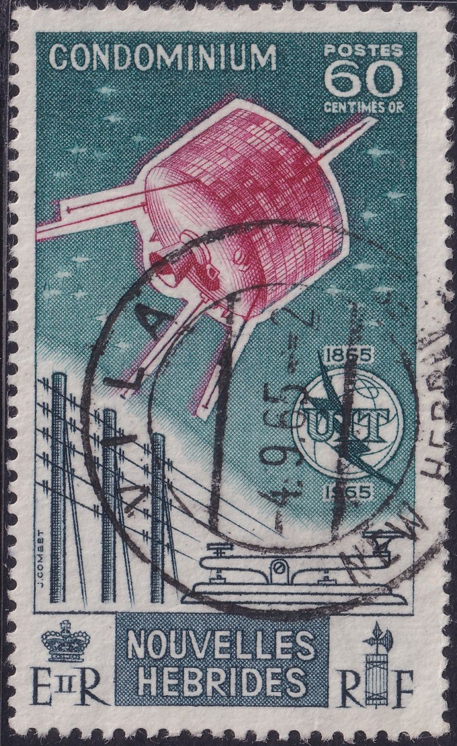 New Hebrides (French) 1965 60c ITU