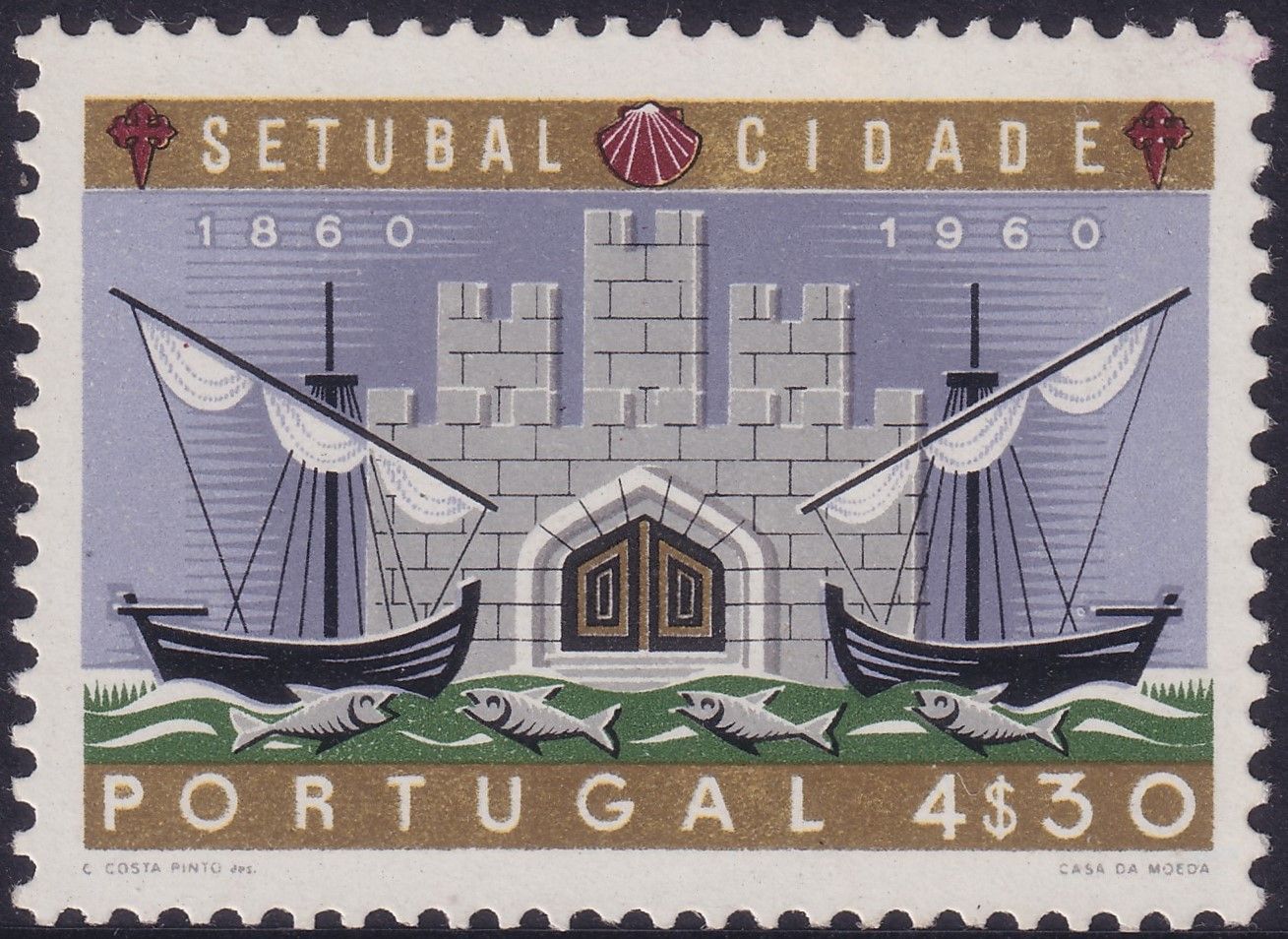 Portugal 1960 4e.30 Centenary of Setubal City