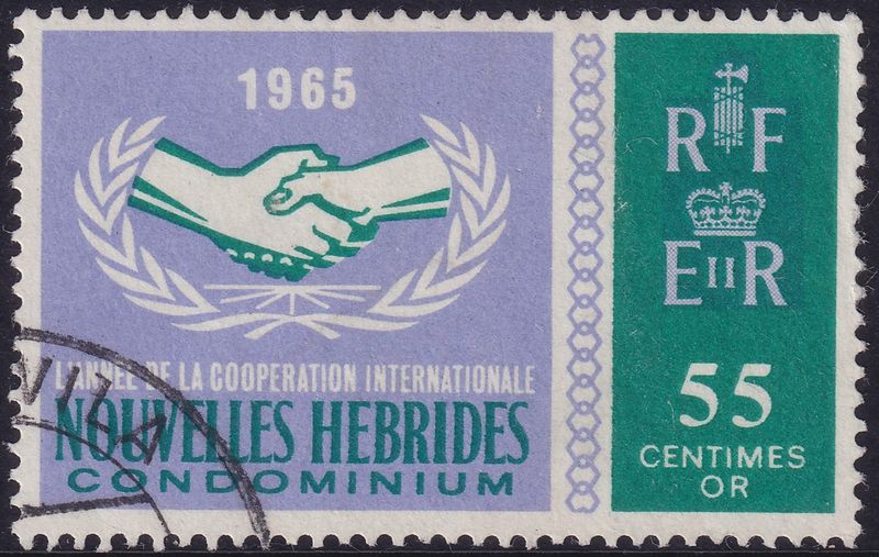 New Hebrides (French) 1965 55c ICY