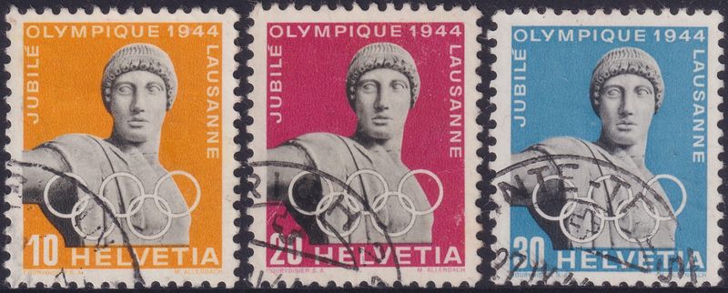 Switzerland 1944 Olympic Games Jubilee Set