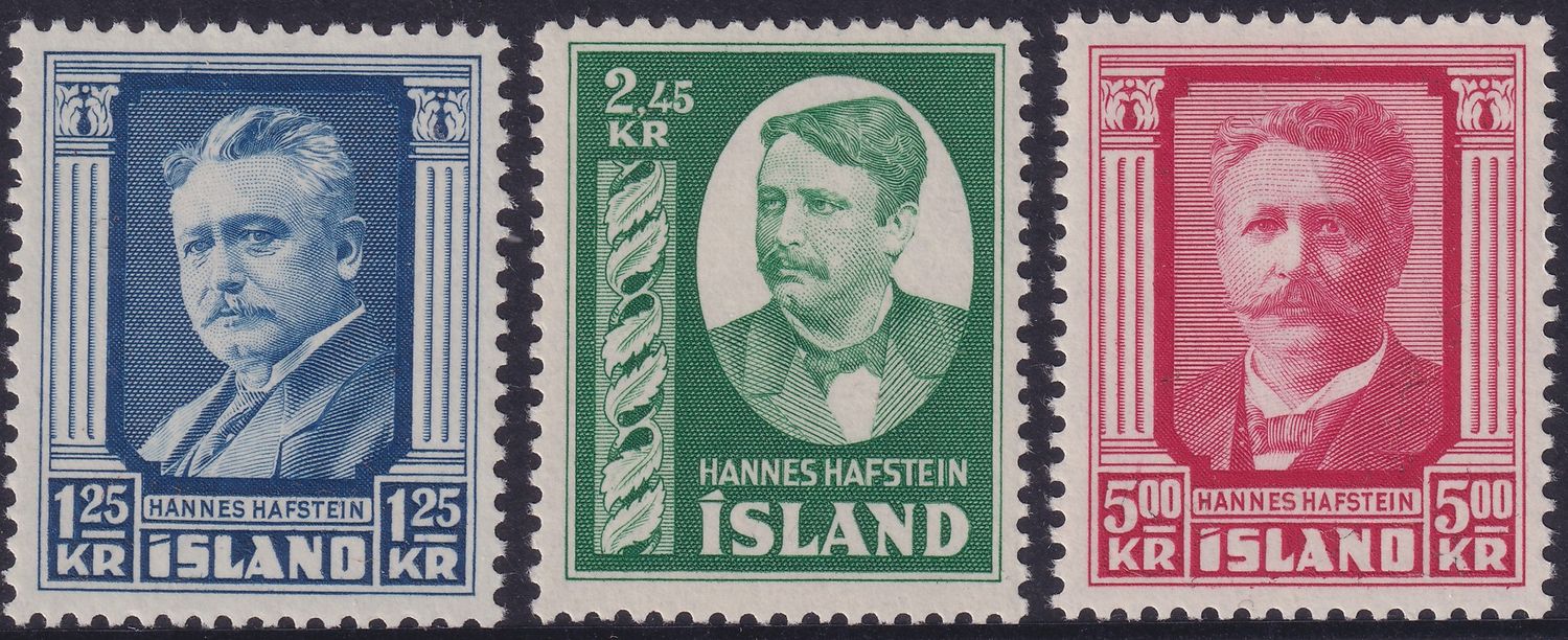 Iceland 1954 Hannes Hafstein Set