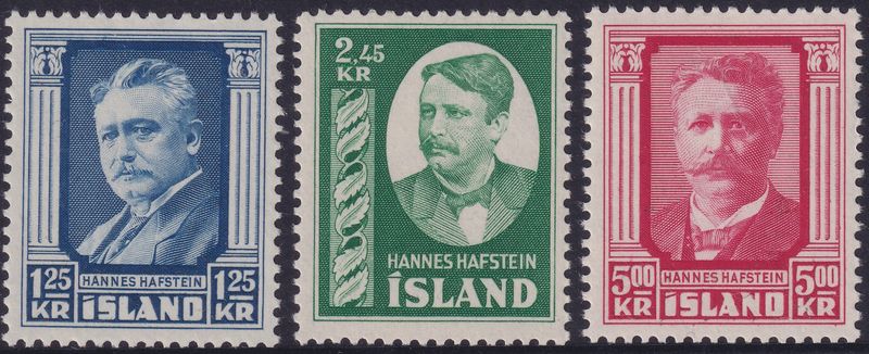 Iceland 1954 Hannes Hafstein Set