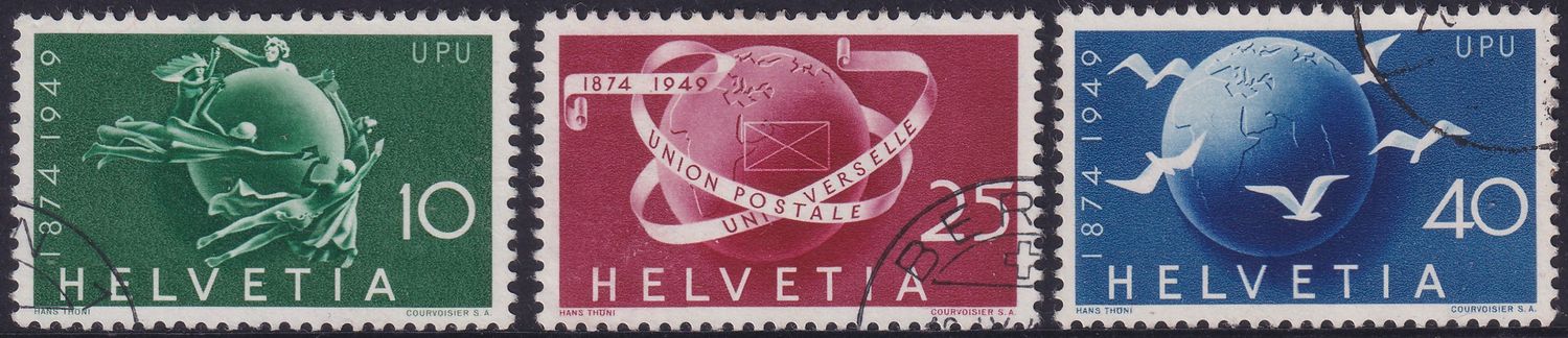 Switzerland 1949 75th Anniversary of UPU Set
