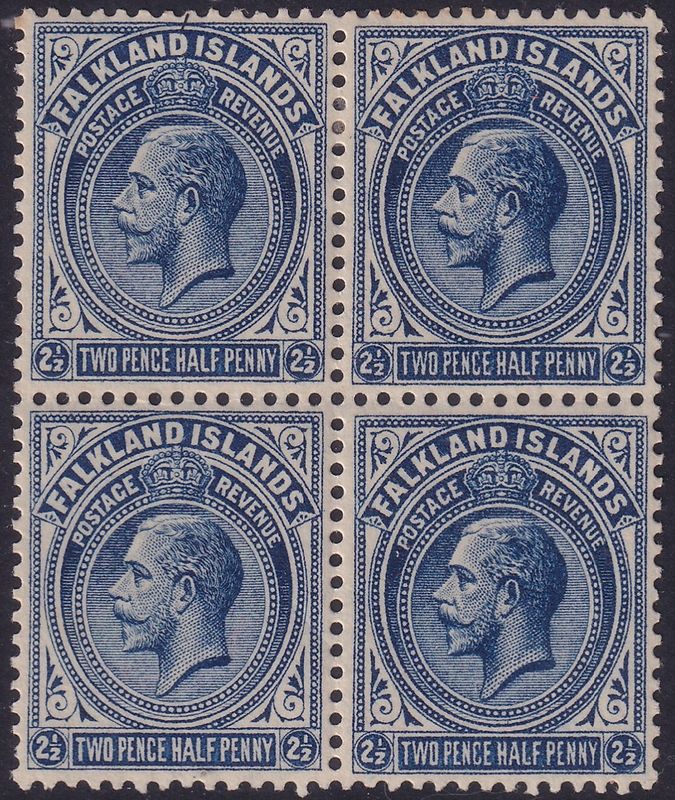 Falkland Islands 1928 2½d Deep Steel-Blue