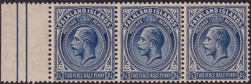 Falkland Islands 1921 2½d Deep Blue