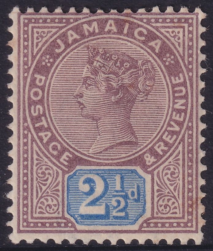 Jamaica 1891 2½d Dull Purple and Blue