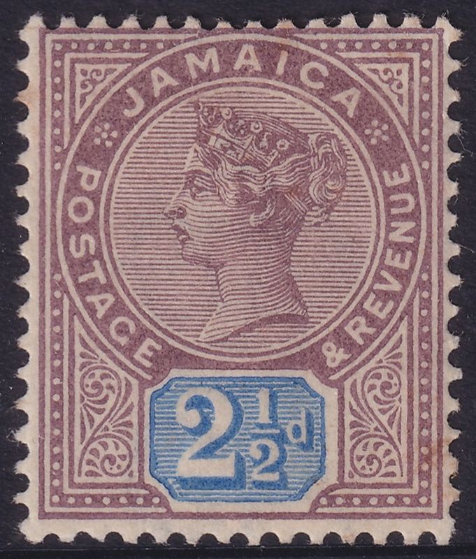Jamaica 1891 2½d Dull Purple and Blue