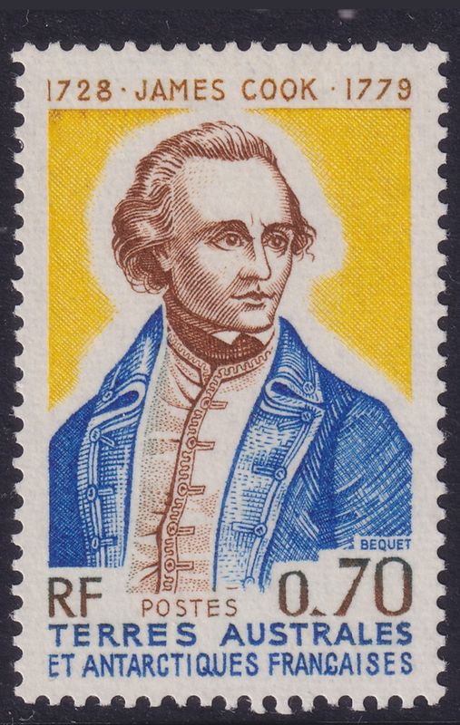 FSAT 1976 70c Captain Cook Commemoration