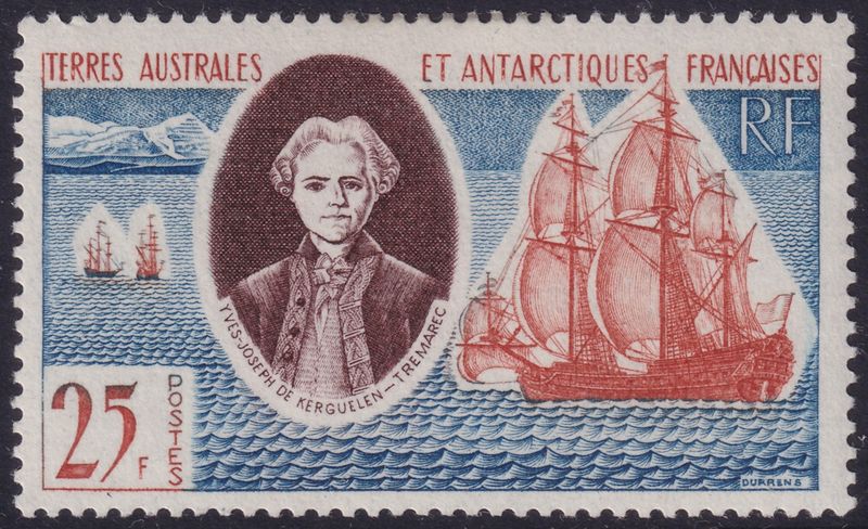 FSAT 1960 25f Kerguelen Commemoration