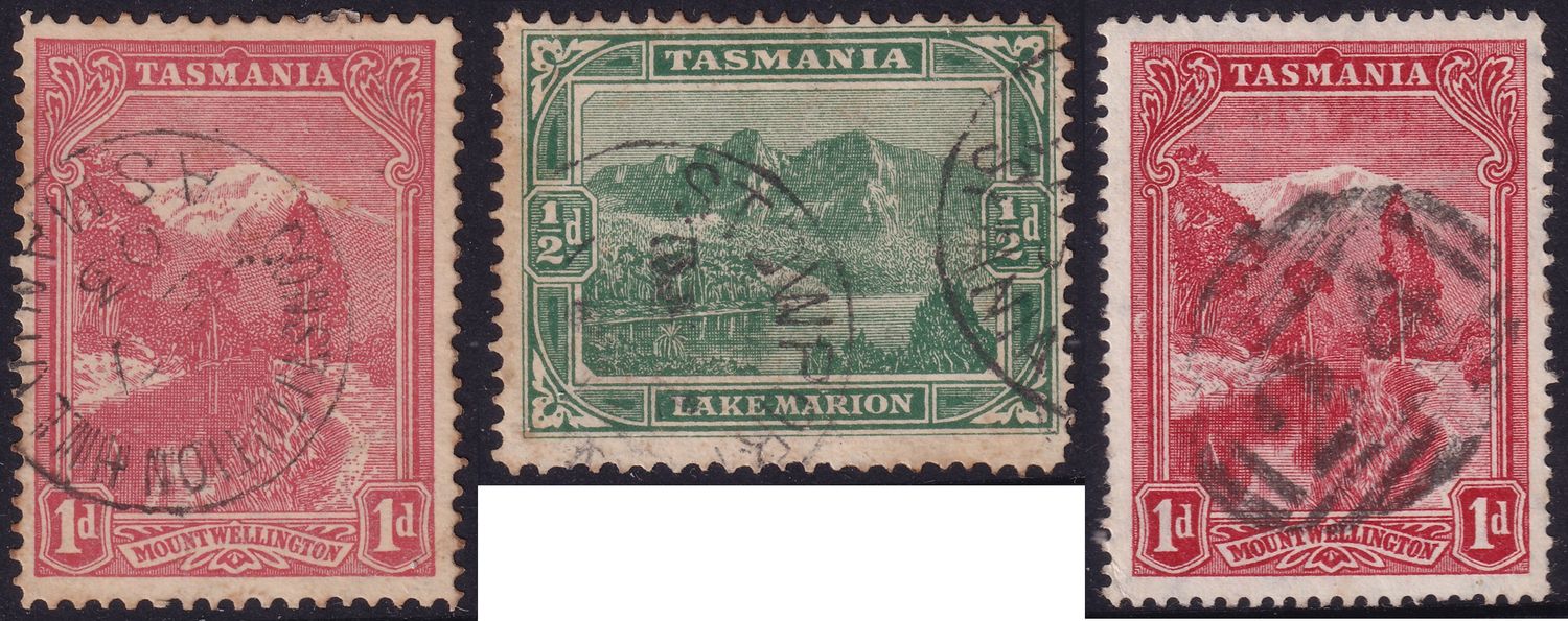 Tasmania 1899-1911 Pictorials With Three Better Postmarks