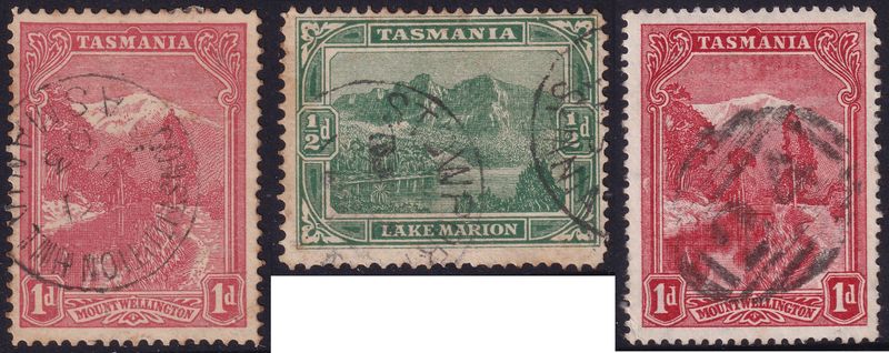 Tasmania 1899-1911 Pictorials With Three Better Postmarks