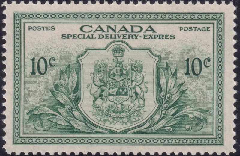 Canada 1946 10 Green Special Delivery (B)