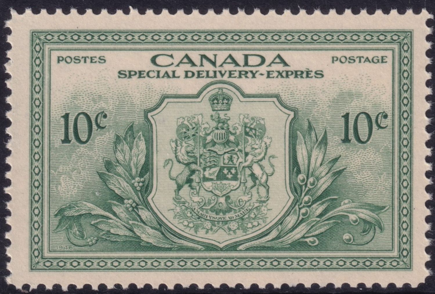 Canada 1946 10 Green Special Delivery (A)
