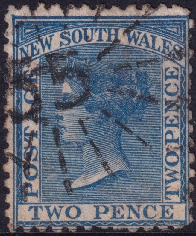 New South Wales 1882 2d Pale Blue Perf 13