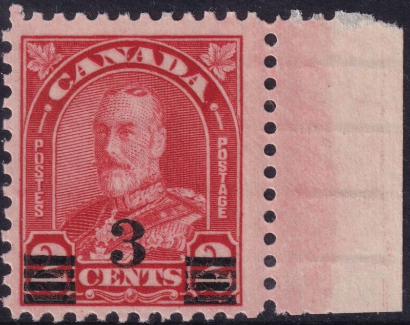 Canada 1932 3c on 2c Scarlet Die I (A)