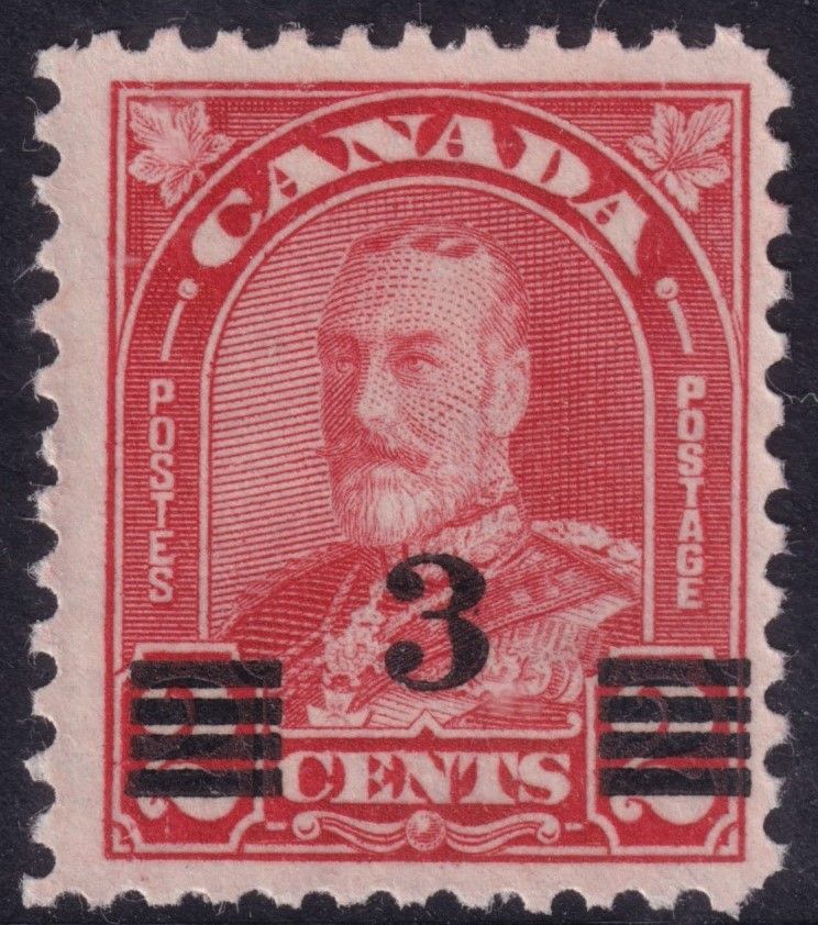 Canada 1932 3c on 2c Scarlet Die I (E)