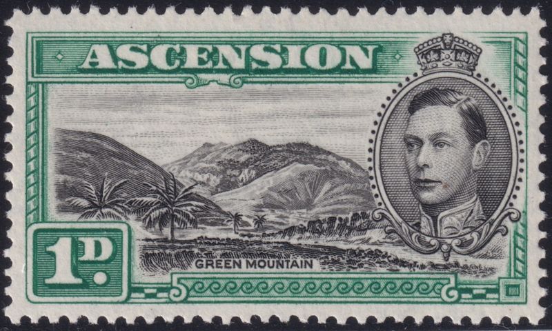 Ascension 1938 1d Black and Green