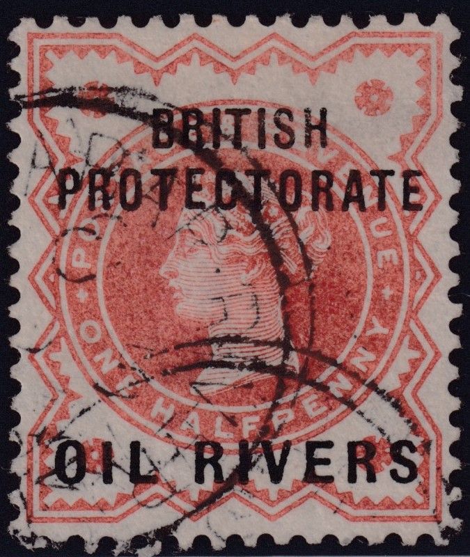 Oil Rivers 1892 ½d Vermilion