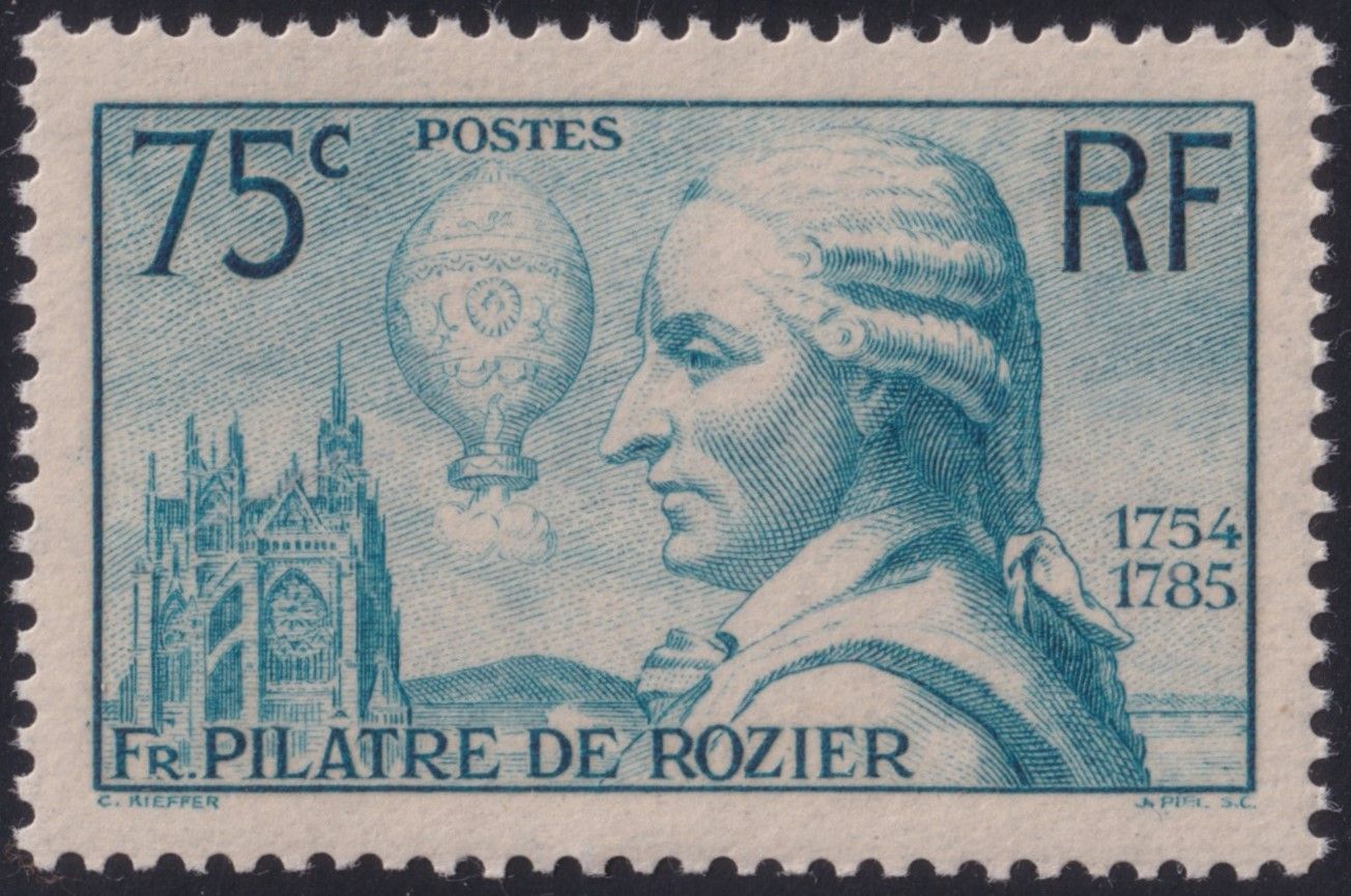 France 1936 75c Death Anniversary of Pilatre de Rozier