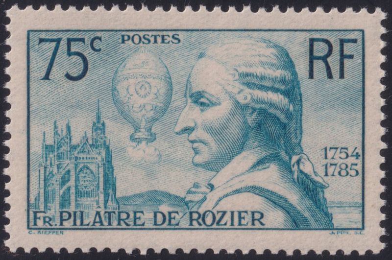France 1936 75c Death Anniversary of Pilatre de Rozier