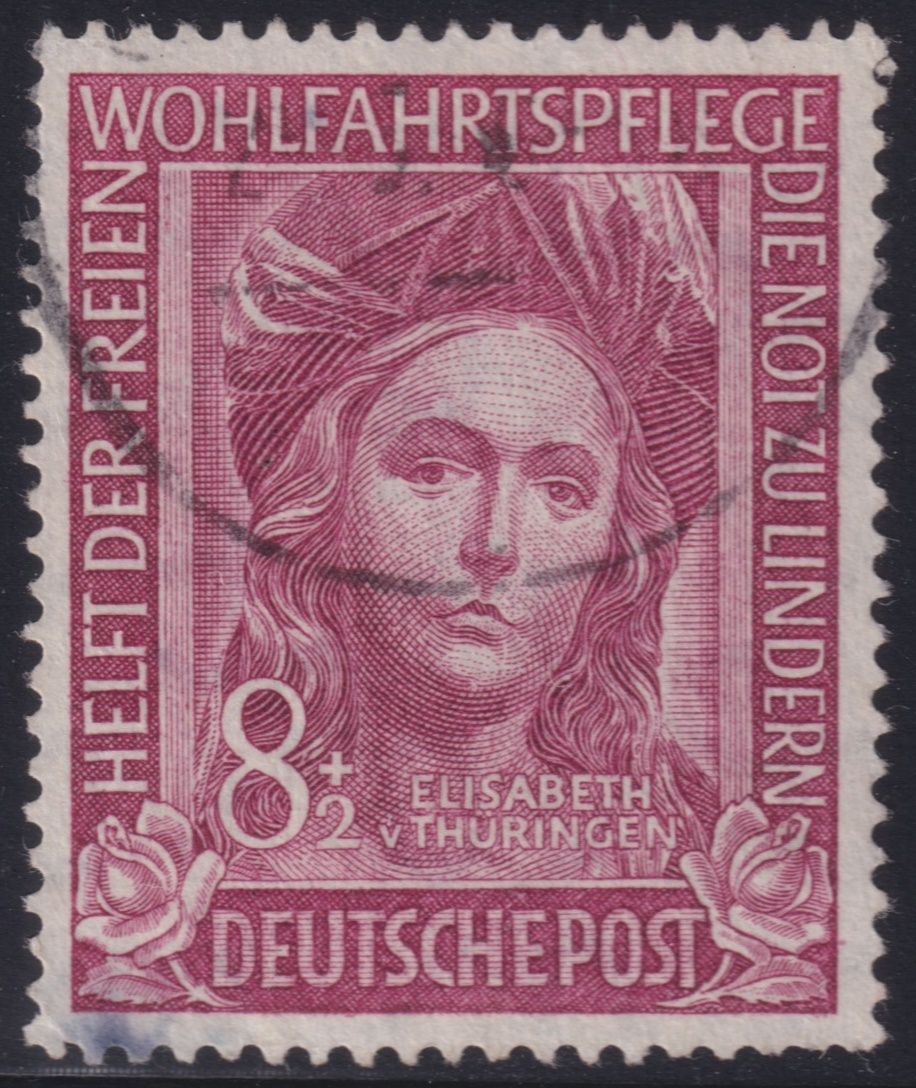 West Germany 1949 8pf+2pf Refugee Relief Fund