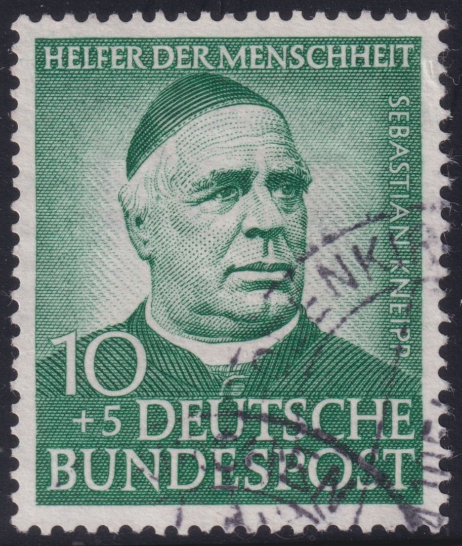 West Germany 1953 10pf+5pf Green Humanitarian Relief Fund