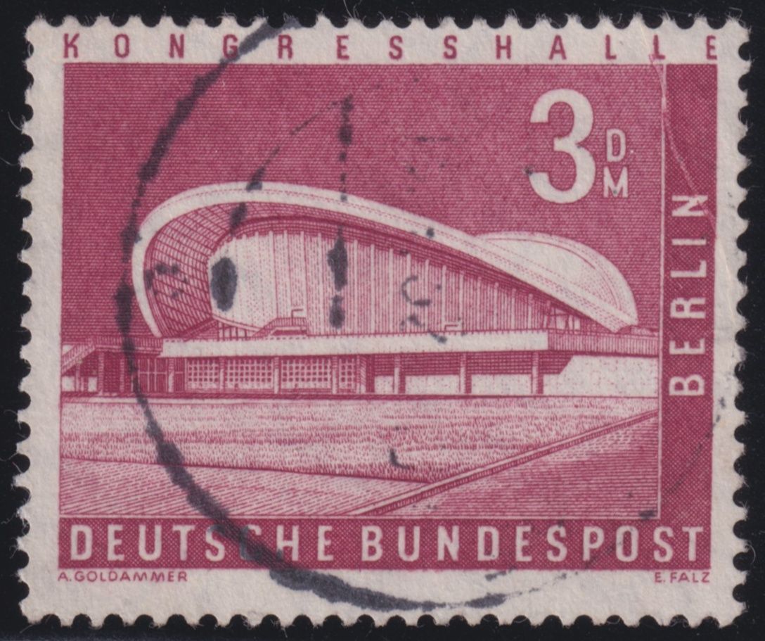 Berlin 1956 3Dm Red Congress Hall