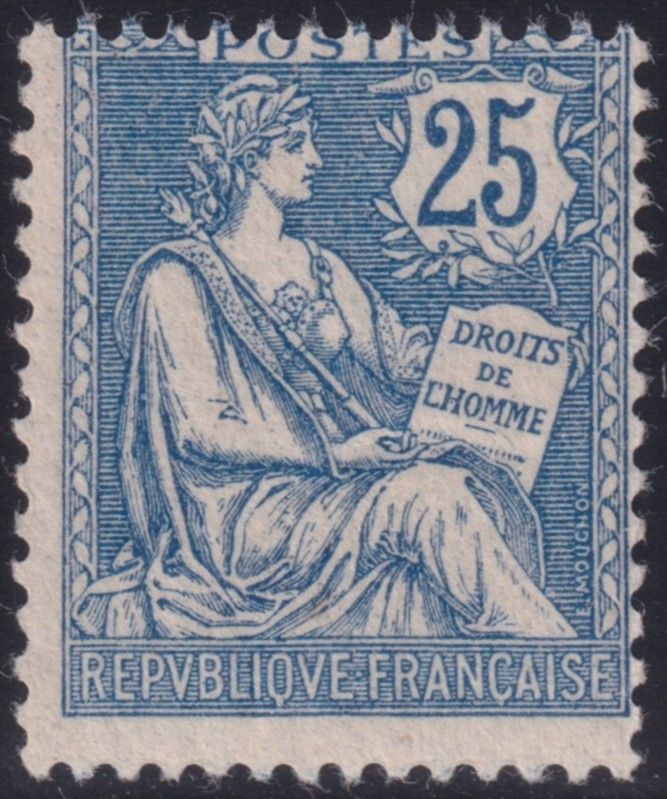 France 1902 25c Blue Mouchon