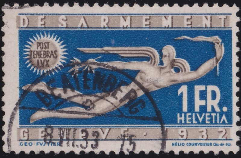 Switzerland 1932 1f Disarmament Conference