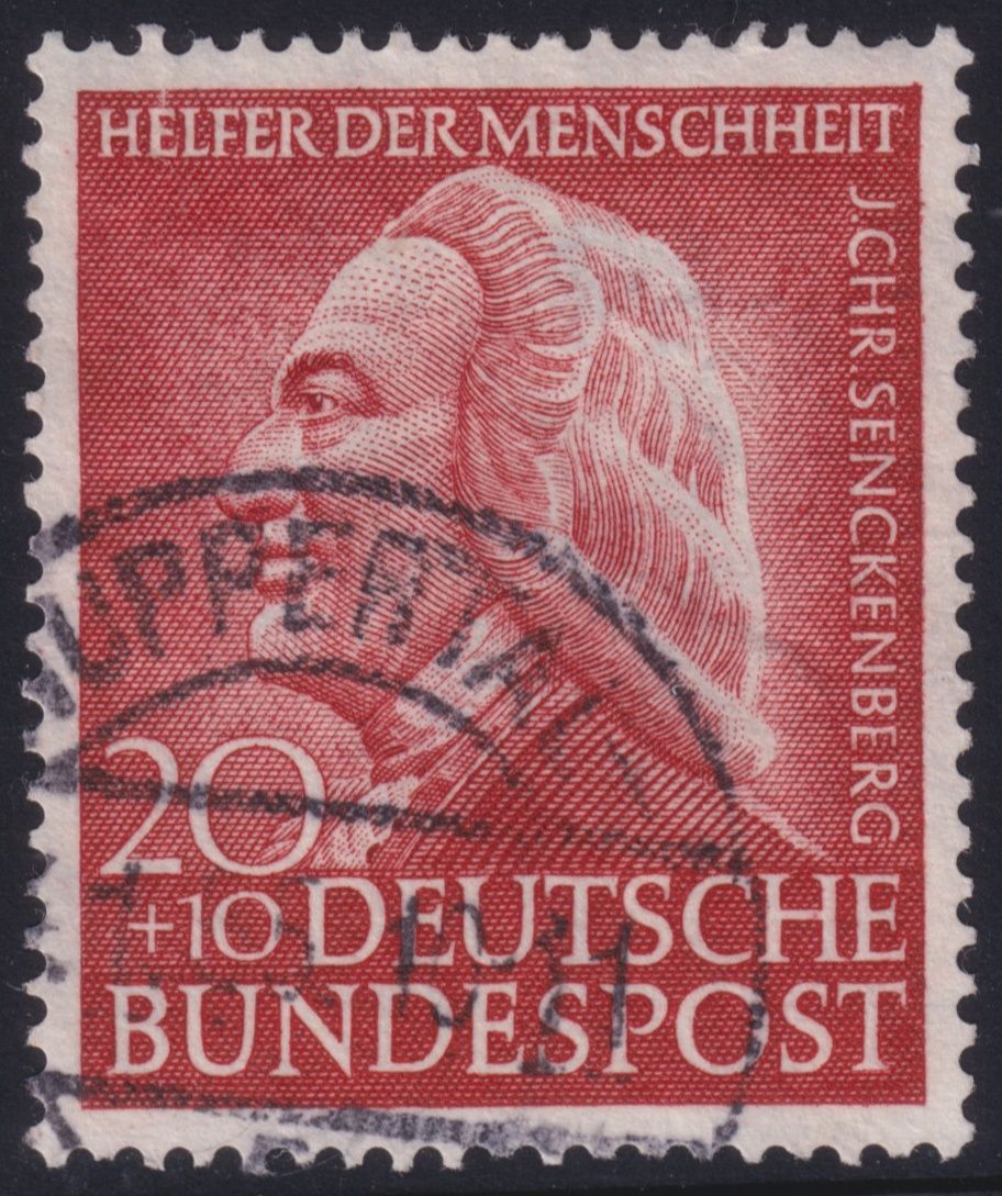 West Germany 1953 20pf+10pf Red Humanitarian Relief Fund