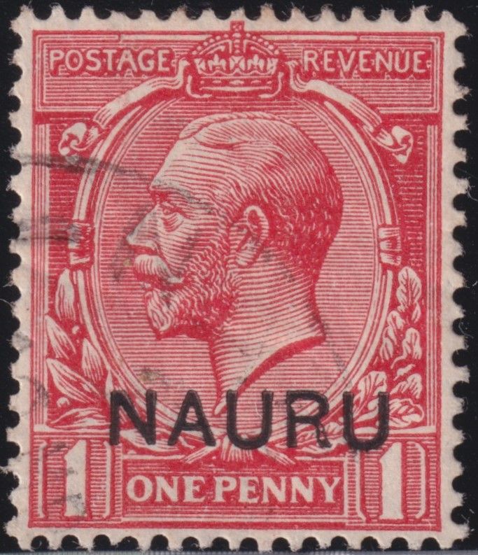 Nauru 1916 1d Scarlet