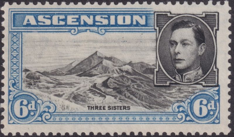 Ascension 1938 6d Black and Blue