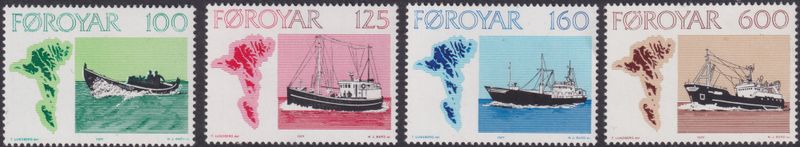 Faroe Islands 1977 Fishing Vessels Set